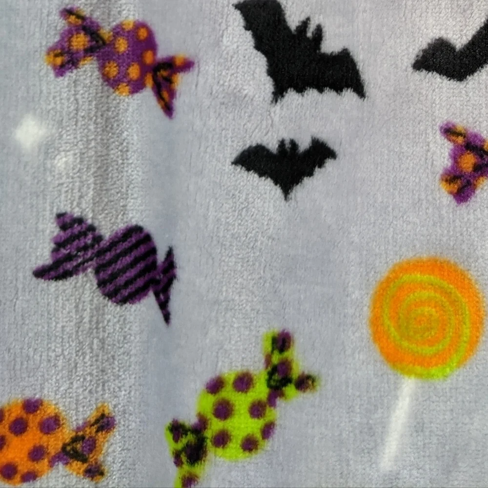 Boston Terrier Frenchie Labrador Halloween Plush Throw Blanket 50